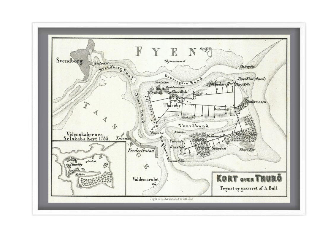 Kort over Thurø Plakater | Spar 10% på et samlesæt - My Canvas